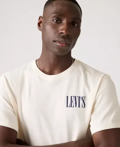 Men's Relaxed-Fit Logo Graphic T-Shirt - Cowboy Egret - LEVI'S (1)