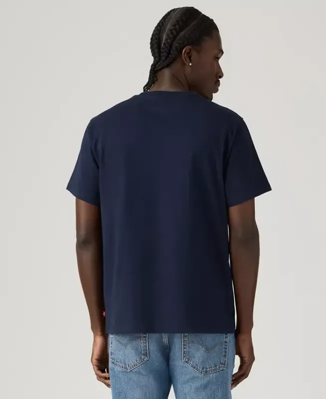 Men's Relaxed-Fit Logo Graphic T-Shirt - Saddleman Navy - 3