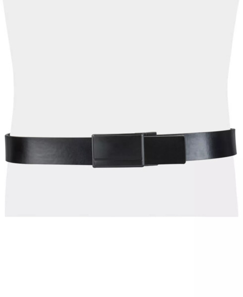 Men's Reversible Compression Buckle Belt, Created for Modazone Navy/Black - 7