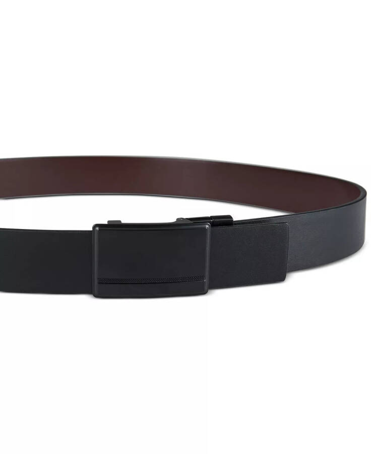 Men's Reversible Compression Buckle Belt, Created for Modazone Navy/Black - 12