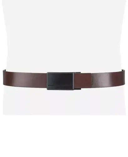 Men's Reversible Compression Buckle Belt, Created for Modazone - Navy/Black - 14