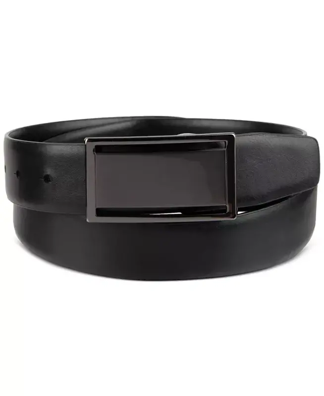 Men's Reversible Cut-Out Plaque Belt, Created for Modazone - Oxford - ALFANI