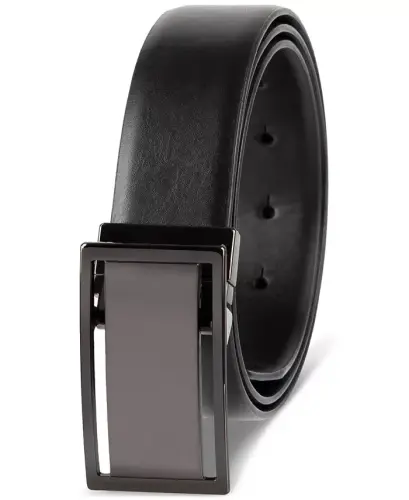 Men's Reversible Cut-Out Plaque Belt, Created for Modazone - Oxford - 2