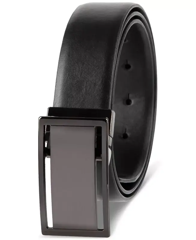 Men's Reversible Cut-Out Plaque Belt, Created for Modazone - Oxford - 2