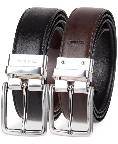 Men's Reversible Dress Belt Charcoal - 5