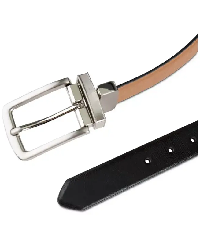 Men's Reversible Dress Belt, Created for Modazone - 4