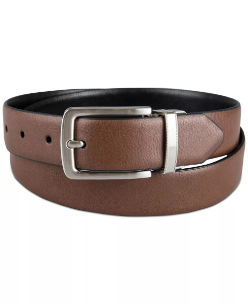 Men's Reversible Dress Belt, Created for Modazone Brown/ Black - 11