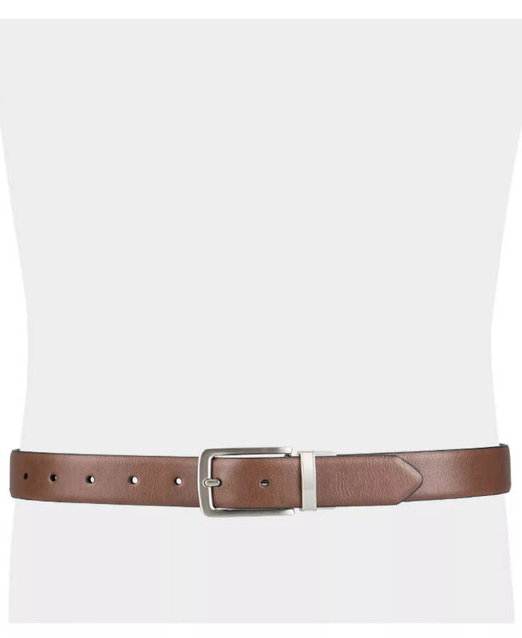 Men's Reversible Dress Belt, Created for Modazone Brown/ Black - 16