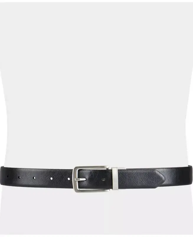 Men's Reversible Dress Belt, Created for Modazone-Brown/Black - 6