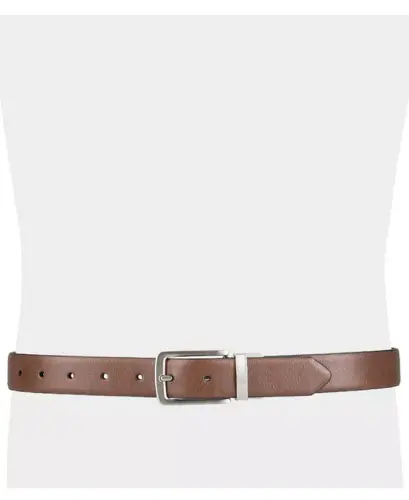 Men's Reversible Dress Belt, Created for Modazone-Brown/Black - 7