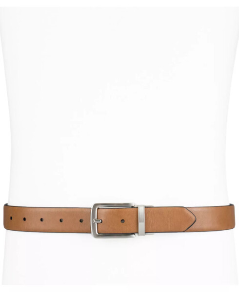 Men's Reversible Dress Belt, Created for Modazone Tan/ Black - 16