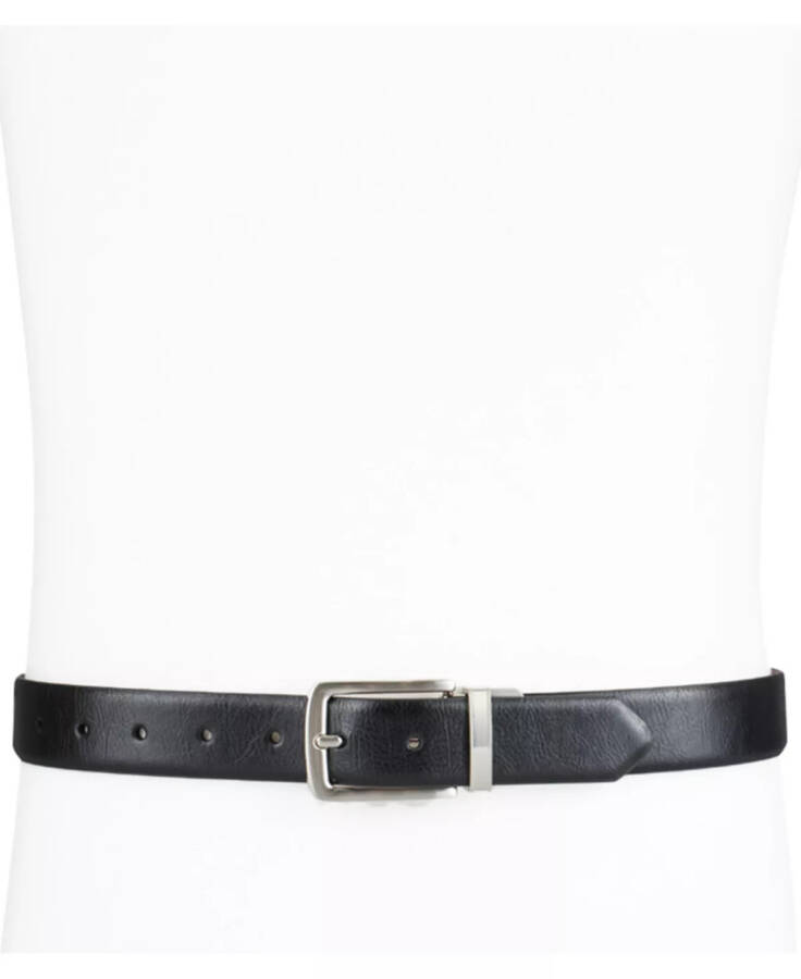 Men's Reversible Dress Belt, Created for Modazone Tan/ Black - 17