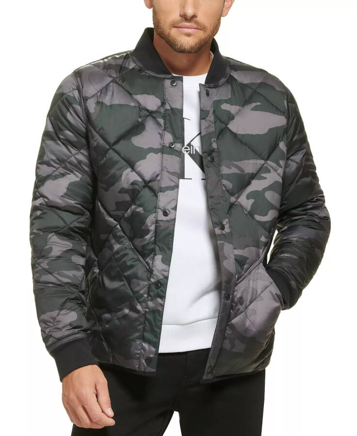 Men's Reversible Quilted Jacket Black - 9