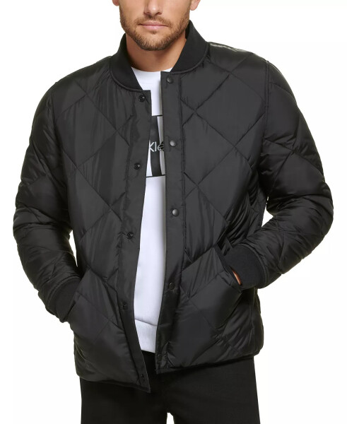 Men's Reversible Quilted Jacket Black - 12