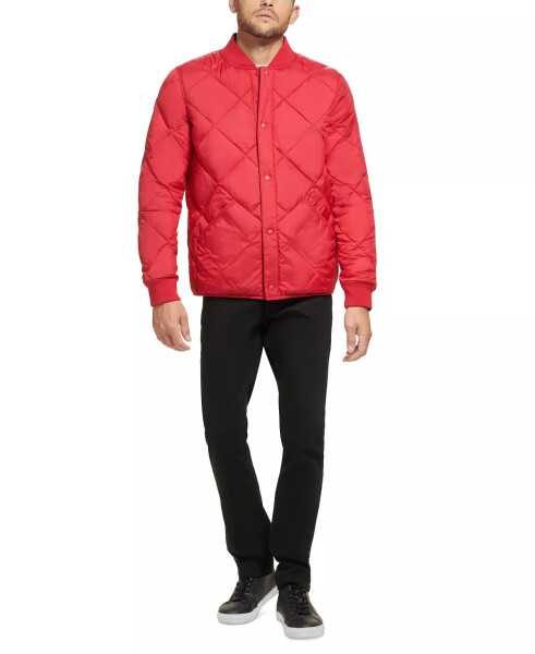 Men's Reversible Quilted Jacket Deep Red - 9