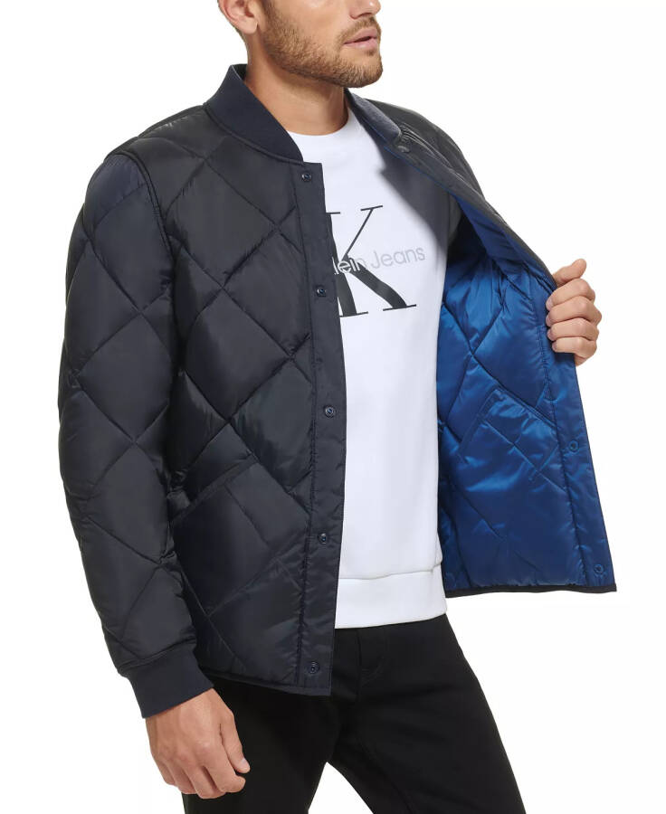 Men's Reversible Quilted Jacket True Navy - 3