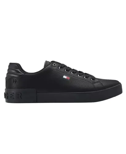 Men's Rezz Lace Up Low Top Sneakers-All Black - 2