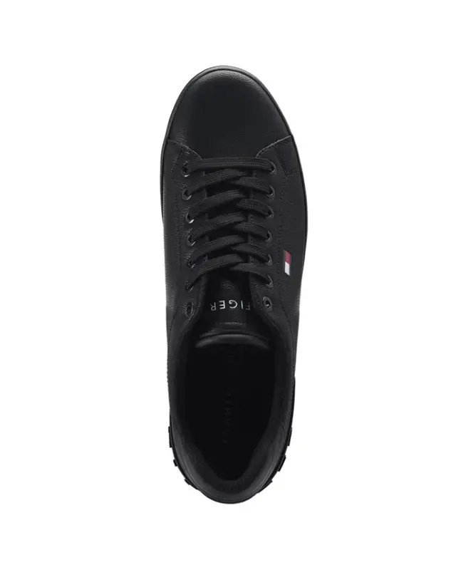 Men's Rezz Lace Up Low Top Sneakers-All Black - 4