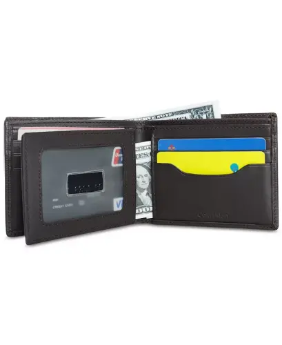 Men's RFID Slimfold Extra Capacity Wallet-Brown - 3