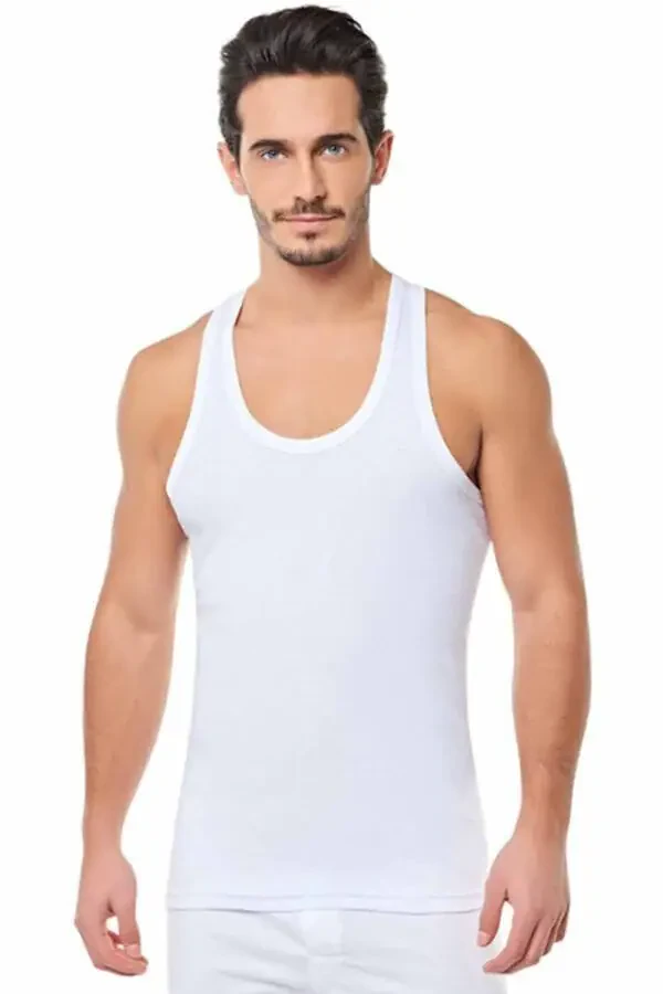 Men's Ribana Sports Tank Top 6 L 118 | White - 1