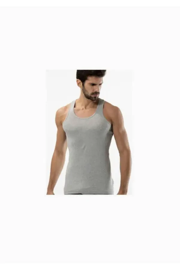 Men's Ribbed Sports Tank Top 4 Pack - 2