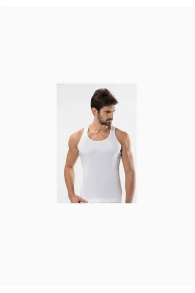 Men's Ribbed Sports Tank Top 4 Pack - 3