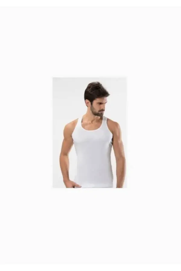 Men's Ribbed Sports Tank Top 4 Pack - 3