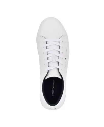 Men's Ribby Lace Up Fashion Sneakers-White - 4