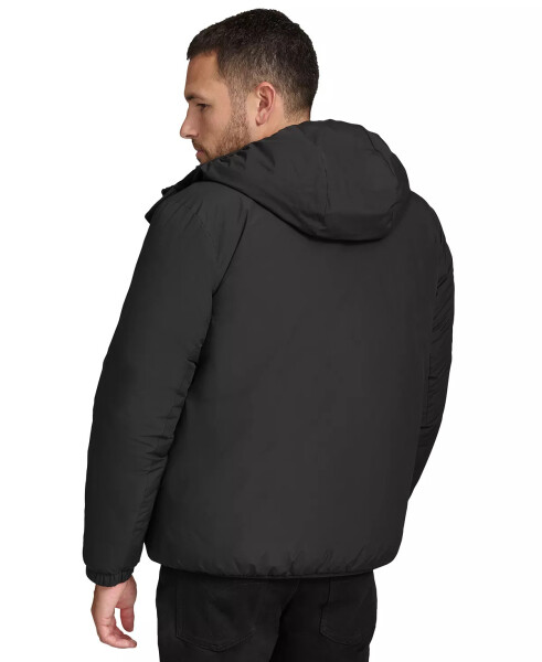 Men's Ripstop Hooded Puffer Jacket Black - 2