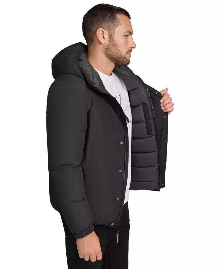 Men's Ripstop Hooded Puffer Jacket Black - 6