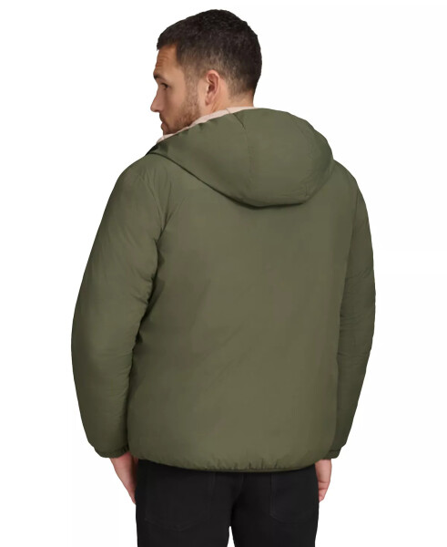 Men's Ripstop Hooded Puffer Jacket Olive - 2