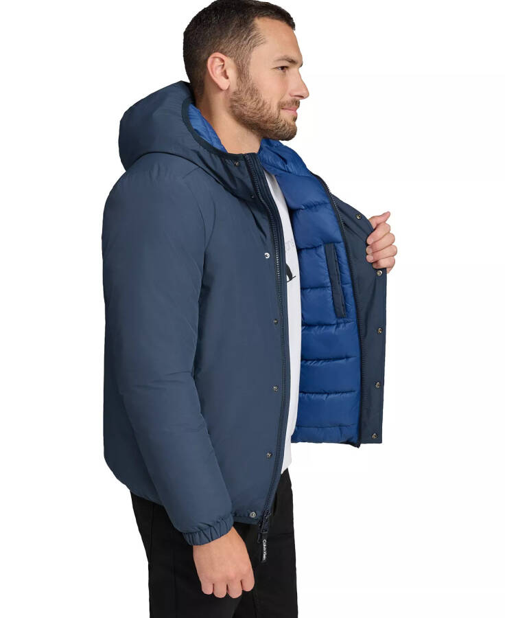 Men's Ripstop Hooded Puffer Jacket True Navy - 5