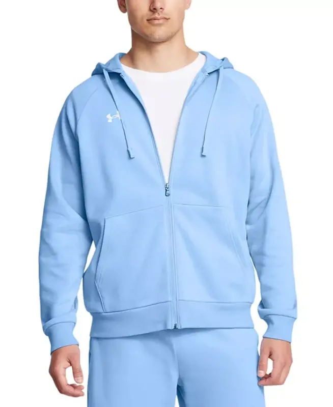 Men's Rival Full-Zip Fleece Hoodie - Horizon Blue / / White - 1