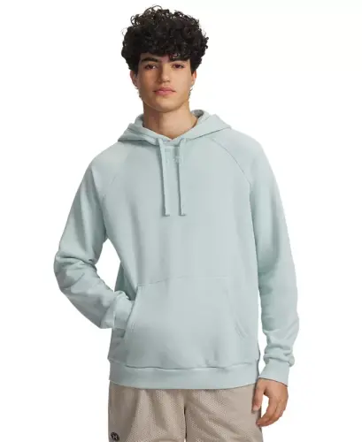 Men's Rival Logo Embroidered Fleece Hoodie - Enamel Blue - 1