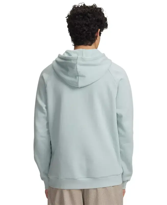 Men's Rival Logo Embroidered Fleece Hoodie - Enamel Blue - 2
