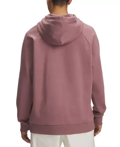 Men's Rival Logo Embroidered Fleece Hoodie - Maroon Mist - UNDER ARMOUR (1)