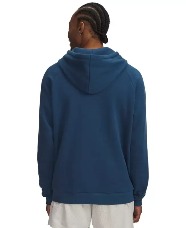 Men's Rival Logo Embroidered Fleece Hoodie - Wham Blue - 2