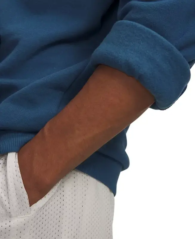 Men's Rival Logo Embroidered Fleece Hoodie - Wham Blue - 3