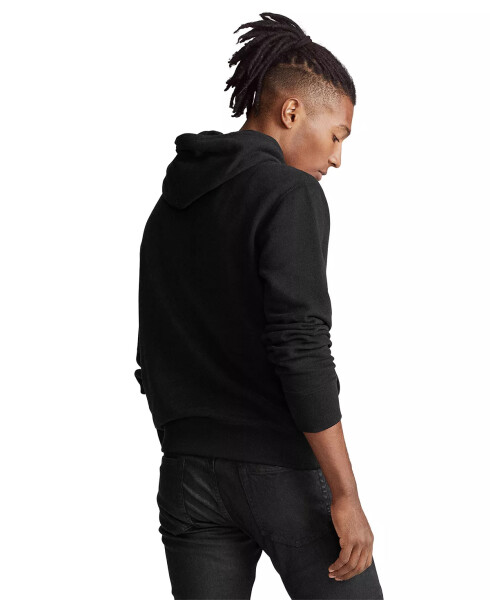 Men's RL Fleece Hoodie Polo Black - 2