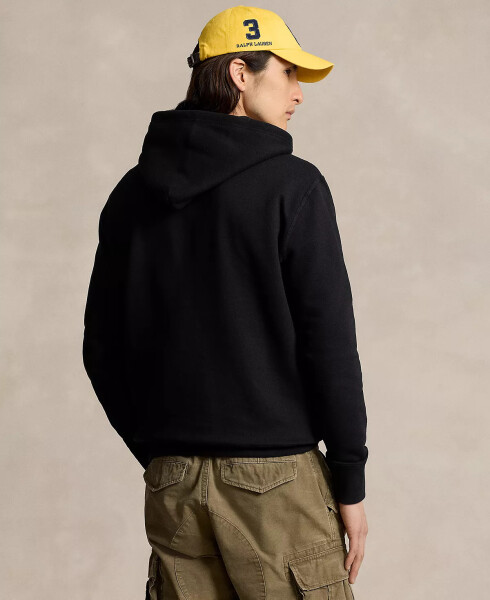 Men's RL Fleece Hoodie Polo Black - 3