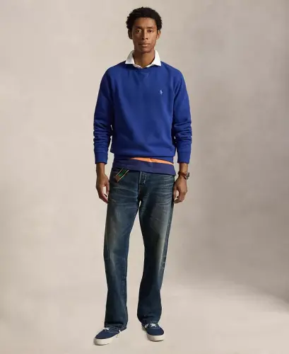 Men's RL Fleece Sweatshirt - Blue Yacht - POLO RALPH LAUREN (1)