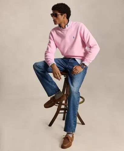 Men's RL Fleece Sweatshirt - Carmel Pink - Polo Ralph Lauren (1)