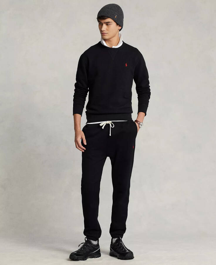 Men's RL Fleece Sweatshirt Polo Black - 9