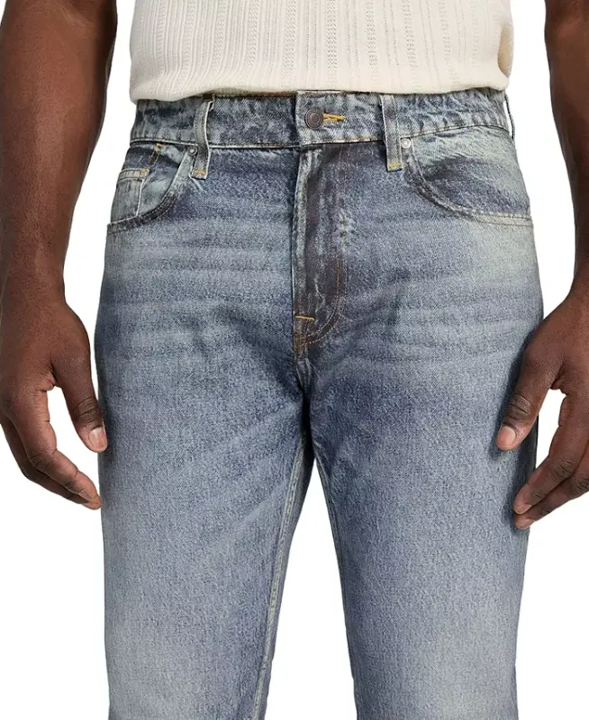Men's Rodeo Digitally Printed Stretch Regular-Fit Jeans-Blue Genesis Clean - 3