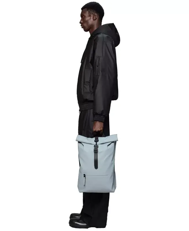 Men's Rolltop Rucksack Bag - Pool Blue - 4