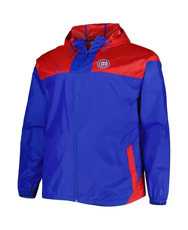 Men's Royal Chicago Cubs Flash Forward Challenger Big and Tall Omni-Shade Full-Zip Windbreaker - 3