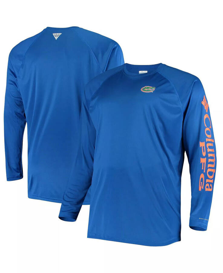 Men's Royal Florida Gators Big and Tall Terminal Tackle Long Sleeve Omni-Shade T-shirt Royal - 1