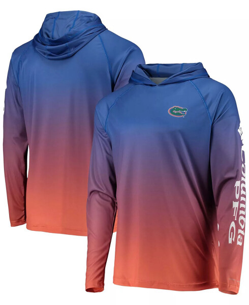 Men's Royal Florida Gators Terminal Tackle Omni-Shade UPF 50 Long Sleeve Hooded T-shirt Royal - 2