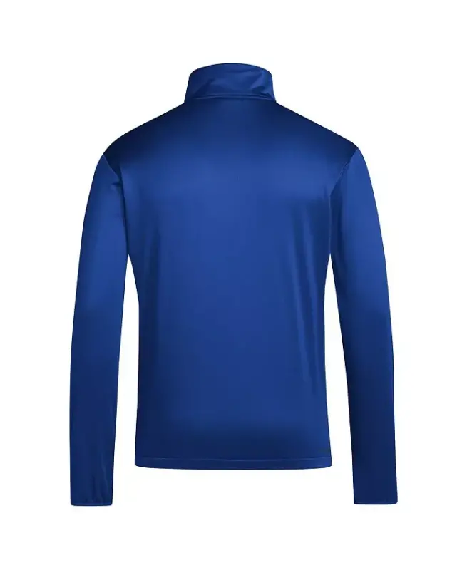 Men's Royal Kansas Jayhawks 2024 Coaches Sideline Quarter-Zip Top-Royal - 2