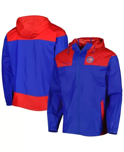 Men's Royal, Red Chicago Cubs Omni-Shade Flash Forward Challenger Full-Zip Windbreaker Jacket - 1